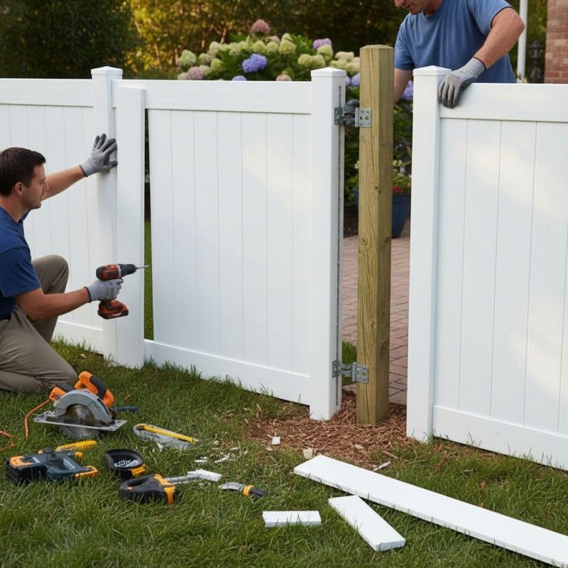 Contact About Vinyl Fence Repair