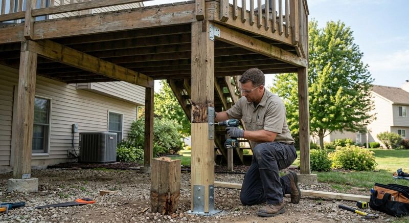 Deck Column Repair in Redmond, WA