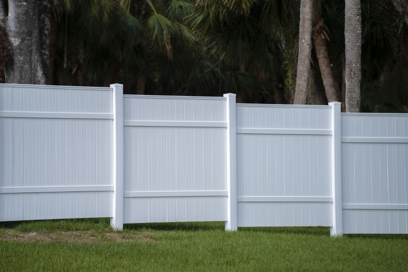 Repaired Vinyl Fence Section