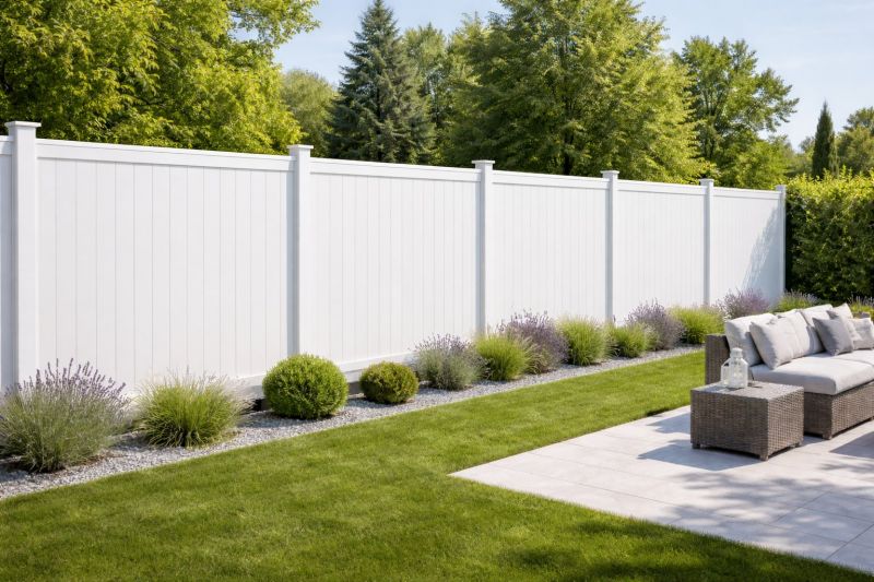 White Pvc Fence Installation in Pearland, TX