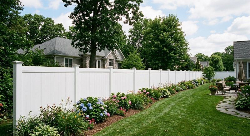White Pvc Fence Installation in Grand Rapids, MI