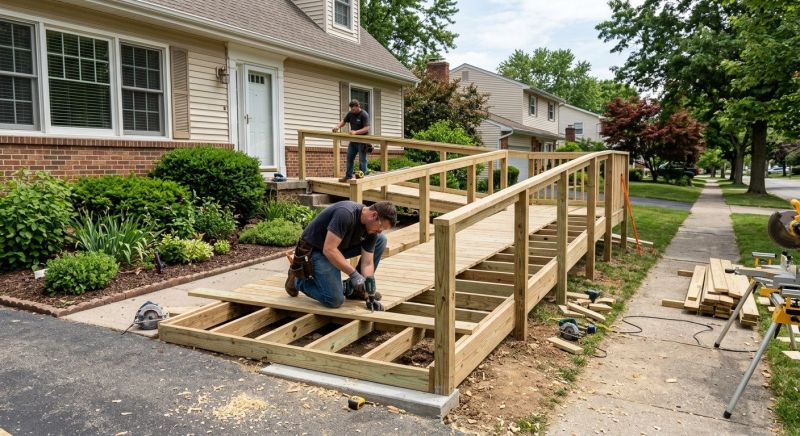 Wood Ramp Construction in Kansas City, KS